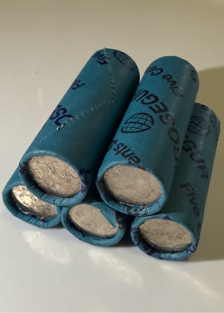 5 cent Coin Rolls